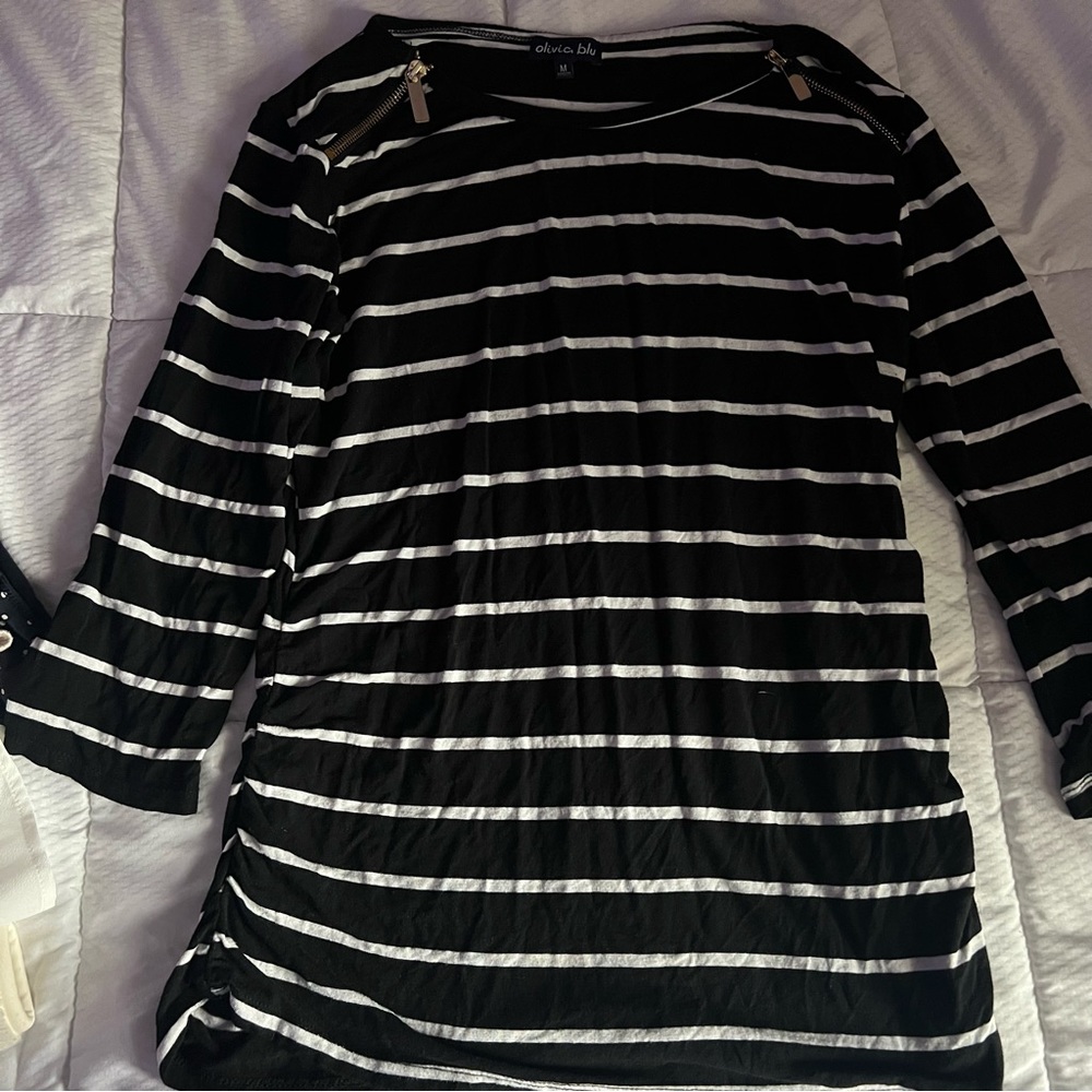 Black and white shirt